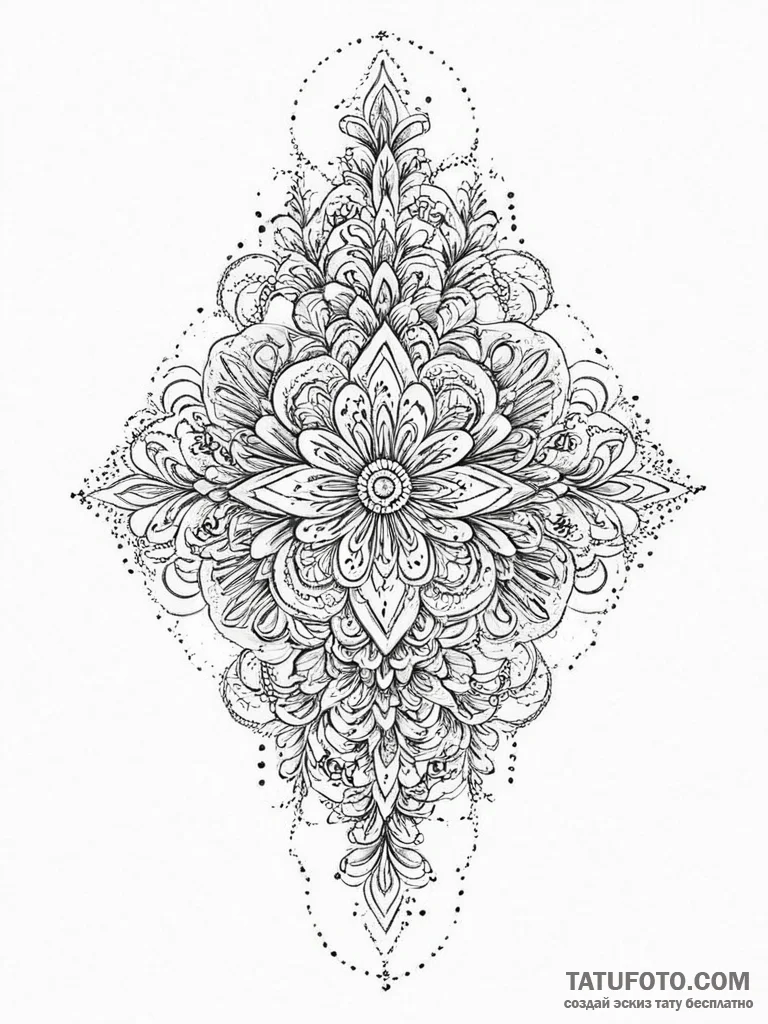 Tattoo sketch element, tattoo line art, ornam... - эскиз тату (№1756121850_0, 25.08.2025 11:37) — Tatufoto.com