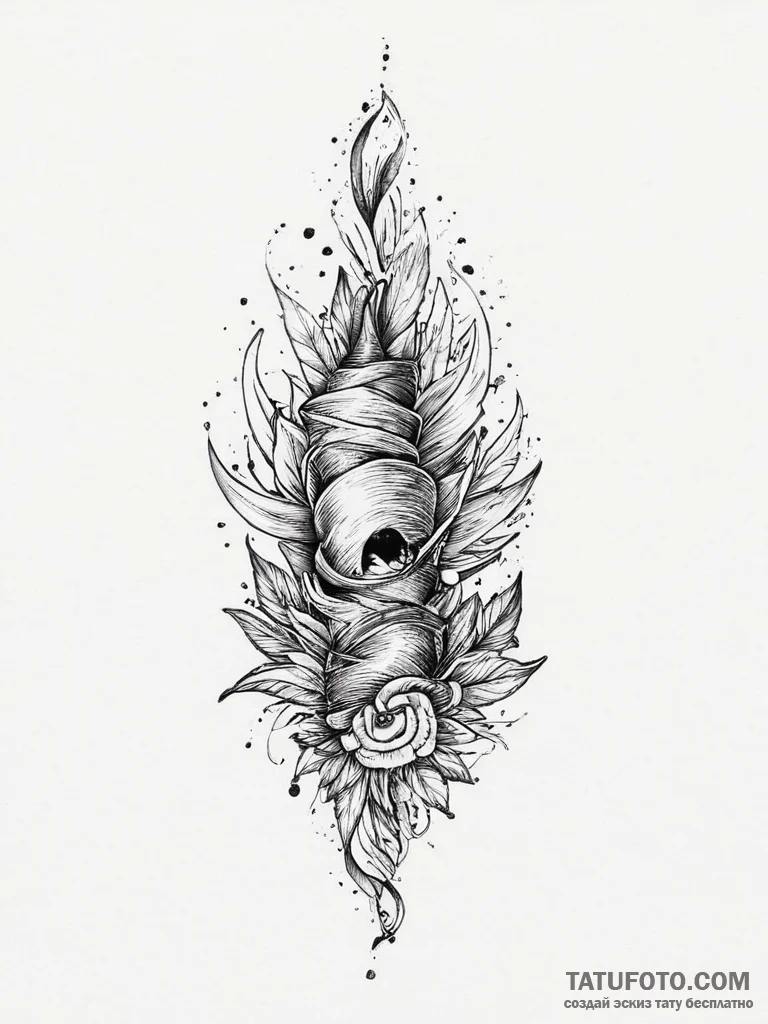 Tattoo sketch onyx, tattoo sketch design, sof... - эскиз тату (№1756122638_0, 25.08.2025 11:50) — Tatufoto.com