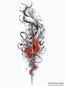 Tattoo sketch smoke, concept art for tattoo,... - эскиз тату (№1756123821_0, 25.08.2025 12:10) — Tatufoto.com