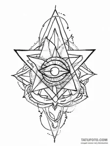 Tattoo sketch flats with a star, tattoo drawi... - эскиз тату (№1756124215_0, 25.08.2025 12:16) — Tatufoto.com