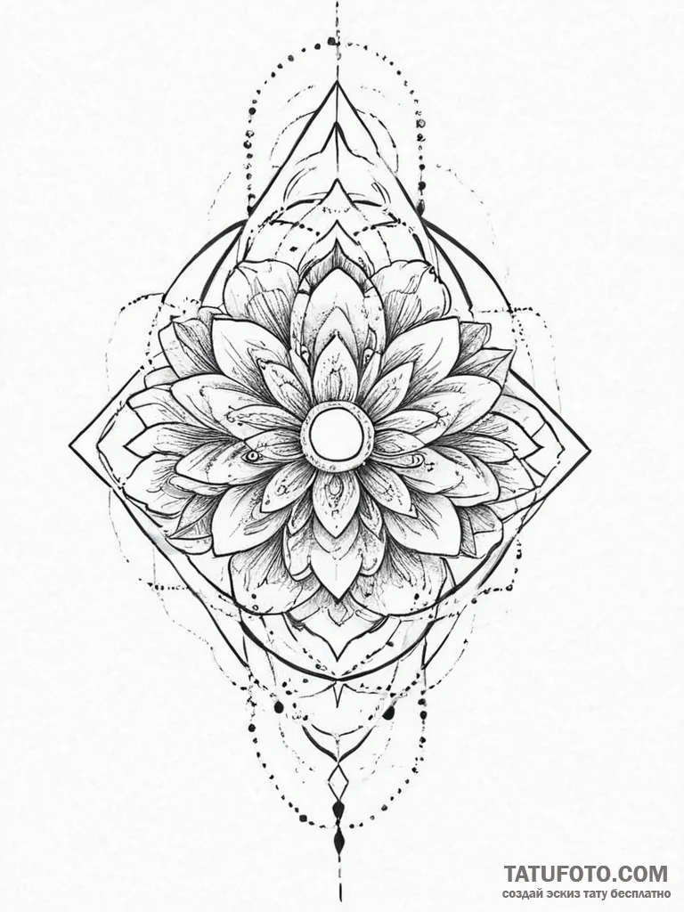 Tattoo sketch geometric design - эскиз тату (№1756125198_0, 25.08.2025 12:33) — Tatufoto.com