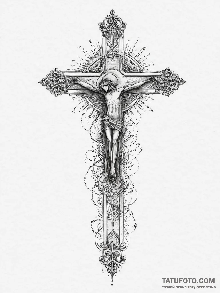 Tattoo sketch divine offering, artistic tatto... - эскиз тату (№1756125592_0, 25.08.2025 12:39) — Tatufoto.com