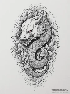 Tattoo sketch nymph tattoo, tattoo flash shee... - эскиз тату (№1756129010_0, 25.08.2025 13:36) — Tatufoto.com