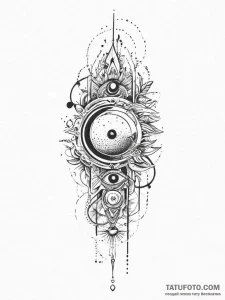 Tattoo sketch cosmic narrative, tattoo sketch... - эскиз тату (№1756152076_0, 25.08.2025 20:01) — Tatufoto.com