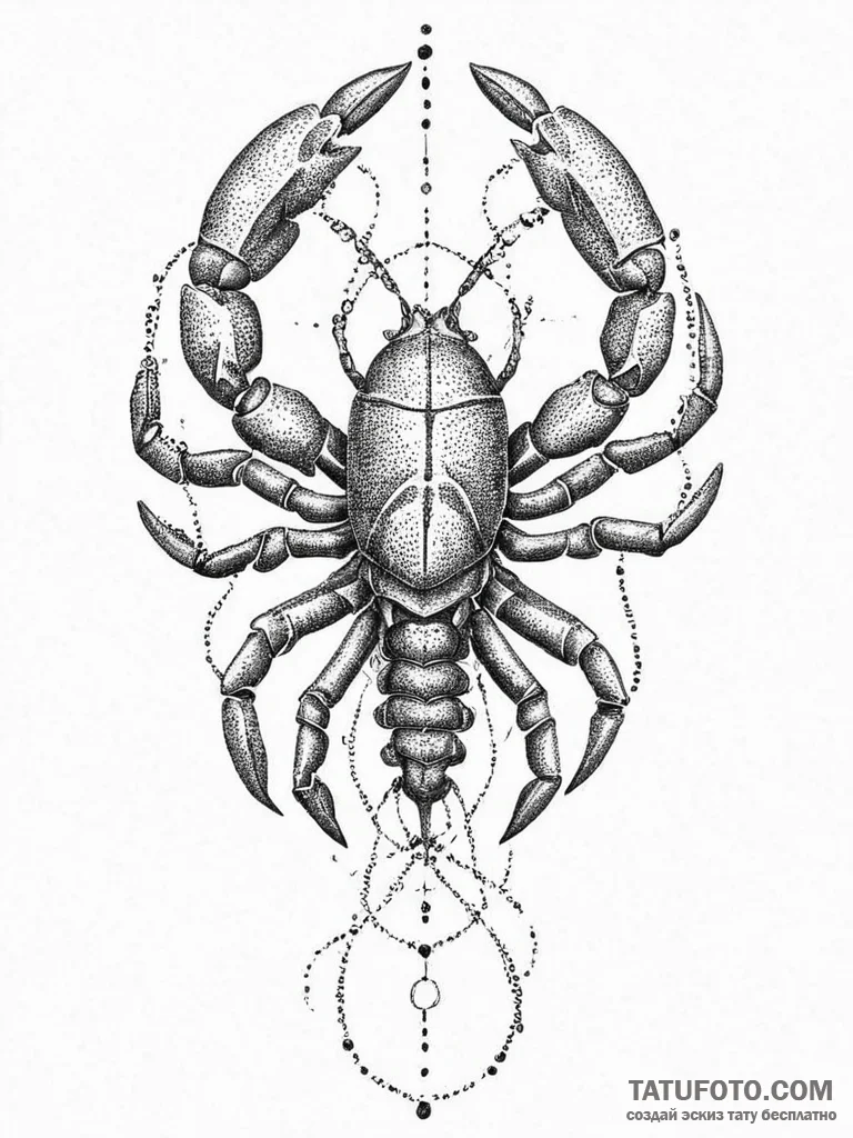 Tattoo sketch hands with a scorpion, tattoo d... - эскиз тату (№1756153452_0, 25.08.2025 20:24) — Tatufoto.com
