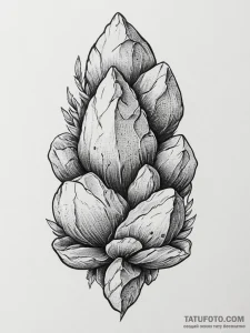 Tattoo sketch stone - эскиз тату (№1756156240_0, 25.08.2025 21:10) — Tatufoto.com