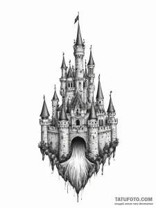 Tattoo sketch castle, tattoo drawing outline,... - эскиз тату (№1756162264_0, 25.08.2025 22:51) — Tatufoto.com