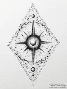 Tattoo sketch cosmic self, artistic tattoo sk... - эскиз тату (№1756163680_0, 25.08.2025 23:14) — Tatufoto.com