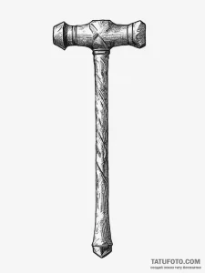 Tattoo sketch sculpting a chisel and a hammer... - эскиз тату (№1756164702_0, 25.08.2025 23:31) — Tatufoto.com