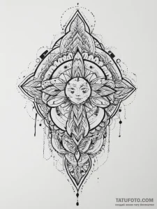 Tattoo sketch blessed spirit, tattoo drawing... - эскиз тату (№1756165116_0, 25.08.2025 23:38) — Tatufoto.com