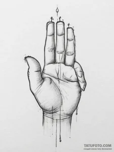 Tattoo sketch reflection, artistic tattoo ske... - эскиз тату (№1756165313_0, 25.08.2025 23:41) — Tatufoto.com