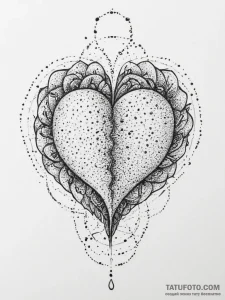 Tattoo sketch heart tattoo, artistic tattoo s... - эскиз тату (№1756165924_0, 25.08.2025 23:52) — Tatufoto.com