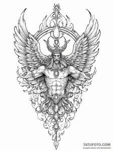 Tattoo sketch blessed victory - эскиз тату (№1756166525_0, 26.08.2025 00:02) — Tatufoto.com