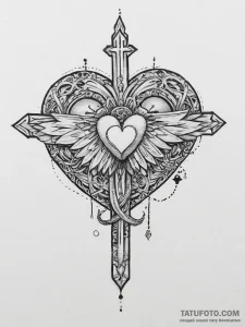 Tattoo sketch hieroglyphic symbol for "love"... - эскиз тату (№1756167538_0, 26.08.2025 00:18) — Tatufoto.com