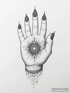 Tattoo sketch hand, tattoo sketch design, dot... - эскиз тату (№1756172363_0, 26.08.2025 01:39) — Tatufoto.com