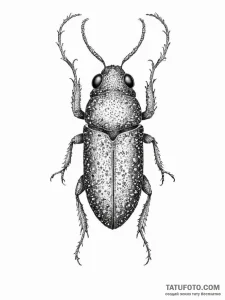 Tattoo sketch click beetle, artistic tattoo s... - эскиз тату (№1756176387_0, 26.08.2025 02:46) — Tatufoto.com