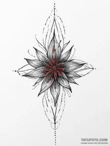 Tattoo sketch star anise, tattoo sketch desig... - эскиз тату (№1756177805_0, 26.08.2025 03:10) — Tatufoto.com