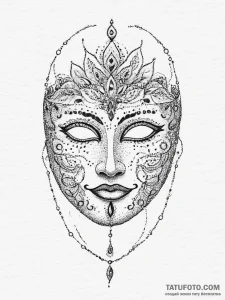 Tattoo sketch mask, tattoo drawing outline, o... - эскиз тату (№1756180837_0, 26.08.2025 04:00) — Tatufoto.com