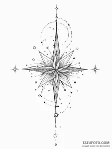 Tattoo sketch star with a constellation - эскиз тату (№1756182254_0, 26.08.2025 04:24) — Tatufoto.com
