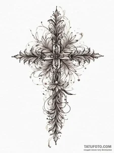 Tattoo sketch holly flower, tattoo line art,... - эскиз тату (№1756184878_0, 26.08.2025 05:07) — Tatufoto.com