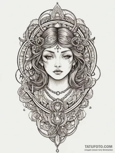 Tattoo sketch a symbolic event, ink illustrat... - эскиз тату (№1756186086_0, 26.08.2025 05:28) — Tatufoto.com