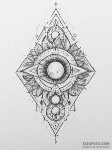Tattoo sketch cosmic lore, tattoo line art, f... - эскиз тату (№1756187282_0, 26.08.2025 05:48) — Tatufoto.com