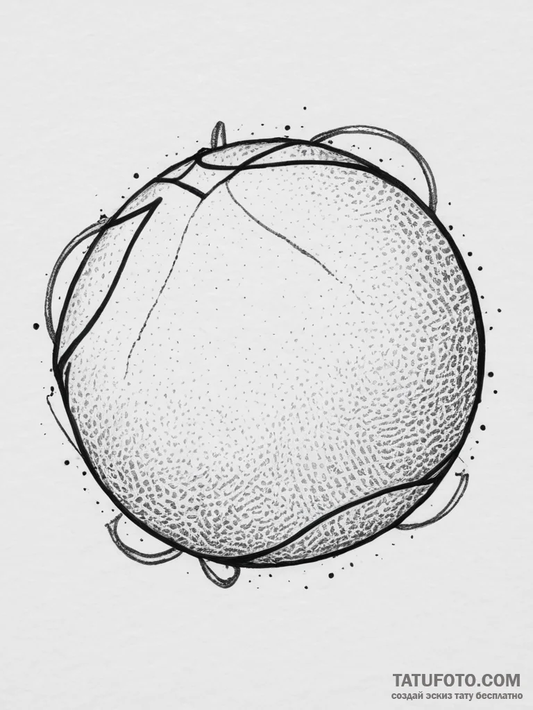 Tattoo sketch coach sports ball, ink illustra... - эскиз тату (№1756188491_0, 26.08.2025 06:08) — Tatufoto.com