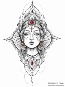 Tattoo sketch spiritual story, tattoo line ar... - эскиз тату (№1756189295_0, 26.08.2025 06:21) — Tatufoto.com
