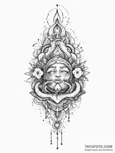 Tattoo sketch cosmic fount, tattoo sketch des... - эскиз тату (№1756190707_0, 26.08.2025 06:45) — Tatufoto.com