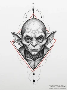 Tattoo sketch goblin thief, tattoo drawing ou... - эскиз тату (№1756190913_0, 26.08.2025 06:48) — Tatufoto.com
