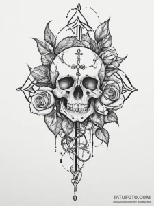 Tattoo sketch honeysuckle flower, tattoo draw... - эскиз тату (№1756200198_0, 26.08.2025 09:23) — Tatufoto.com