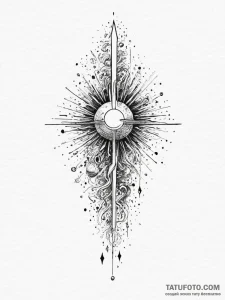 Tattoo sketch узор в виде кометы, artistic ta... - эскиз тату (№1756201403_0, 26.08.2025 09:43) — Tatufoto.com