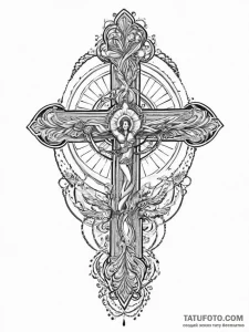 Tattoo sketch divine scene, tattoo drawing ou... - эскиз тату (№1756202003_0, 26.08.2025 09:53) — Tatufoto.com