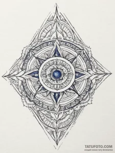 Tattoo sketch sapphire, concept art for tatto... - эскиз тату (№1756203811_0, 26.08.2025 10:23) — Tatufoto.com