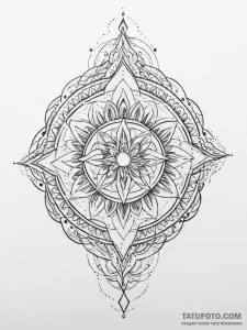Tattoo sketch spiritual portrayal, concept ar... - эскиз тату (№1756206610_0, 26.08.2025 11:10) — Tatufoto.com