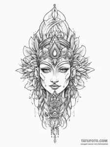 Tattoo sketch guardian spirit, tattoo flash s... - эскиз тату (№1756208816_0, 26.08.2025 11:46) — Tatufoto.com