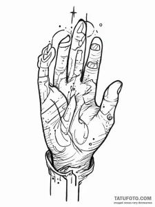 Tattoo sketch hands with a sorcerer, ink illu... - эскиз тату (№1756209212_0, 26.08.2025 11:53) — Tatufoto.com