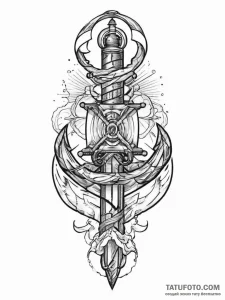 Tattoo sketch knife blade, tattoo drawing out... - эскиз тату (№1756211811_0, 26.08.2025 12:36) — Tatufoto.com