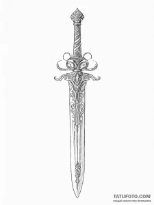 Tattoo sketch sword, tattoo drawing outline,... - эскиз тату (№1756212403_0, 26.08.2025 12:46) — Tatufoto.com