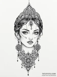 Tattoo sketch small earring tattoo, tattoo sk... - эскиз тату (№1756213786_0, 26.08.2025 13:09) — Tatufoto.com