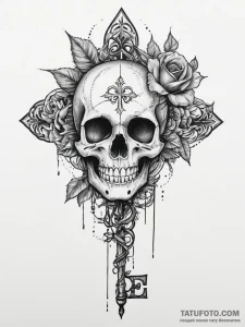 Tattoo sketch magical key, tattoo sketch desi... - эскиз тату (№1756214811_0, 26.08.2025 13:26) — Tatufoto.com
