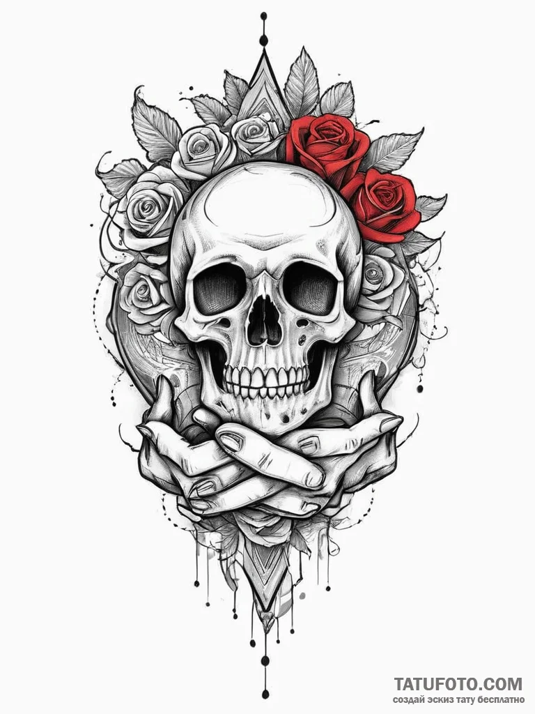 Tattoo sketch hands with a vampire, artistic... - эскиз тату (№1756215811_0, 26.08.2025 13:43) — Tatufoto.com