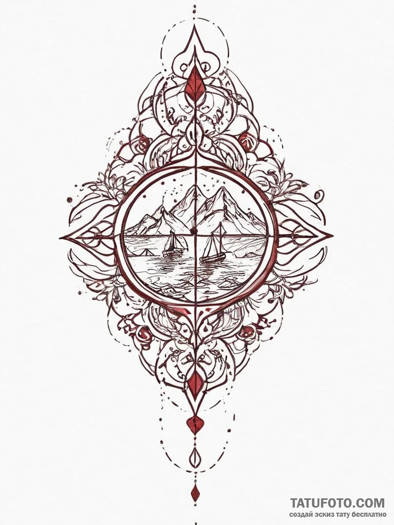 Tattoo sketch red, tattoo drawing outline, on... - эскиз тату (№1756218227_0, 26.08.2025 14:23) — Tatufoto.com