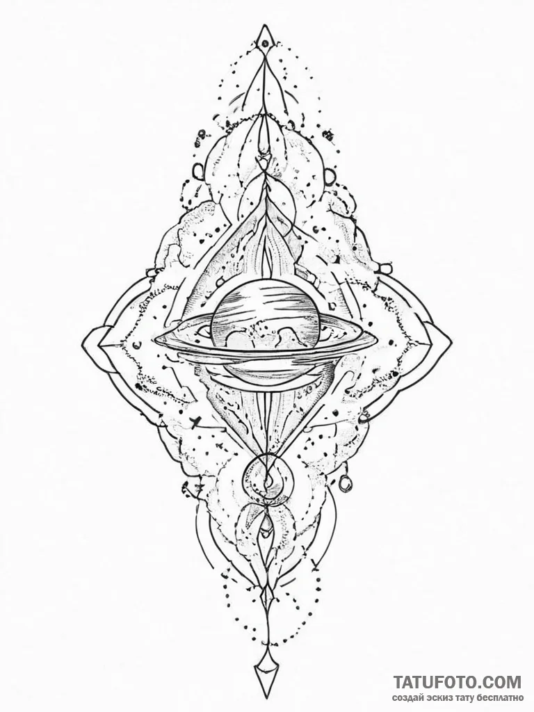 Tattoo sketch cosmic life, tattoo drawing out... - эскиз тату (№1756218625_0, 26.08.2025 14:30) — Tatufoto.com