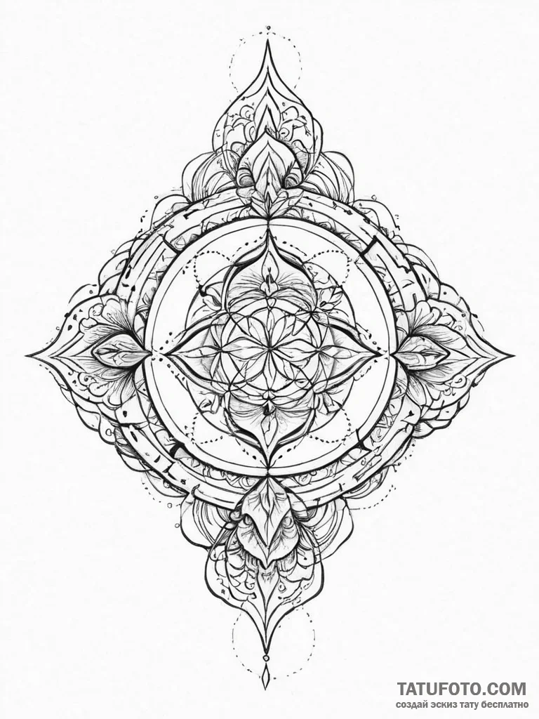Tattoo sketch spiritual resonance - эскиз тату (№1756221650_0, 26.08.2025 15:20) — Tatufoto.com