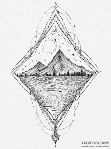 Tattoo sketch mirage, tattoo drawing outline,... - эскиз тату (№1756224464_0, 26.08.2025 16:07) — Tatufoto.com