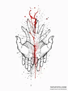 Tattoo sketch hands with a document, tattoo l... - эскиз тату (№1756226271_0, 26.08.2025 16:37) — Tatufoto.com