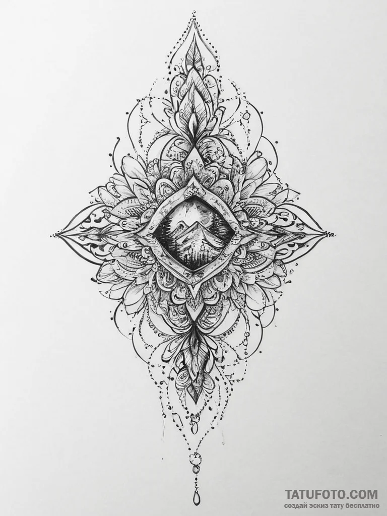 Tattoo sketch amber - эскиз тату (№1756226874_0, 26.08.2025 16:47) — Tatufoto.com