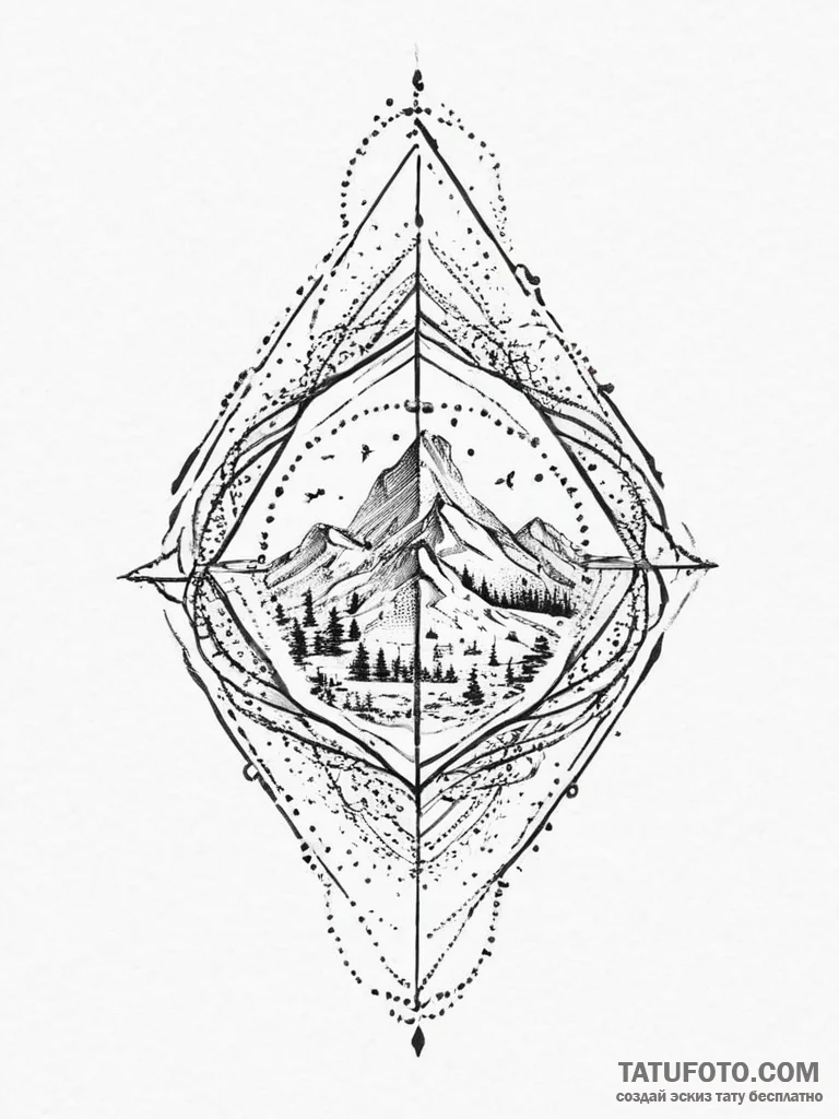 Tattoo sketch duplicate, concept art for tatt... - эскиз тату (№1756228879_0, 26.08.2025 17:21) — Tatufoto.com