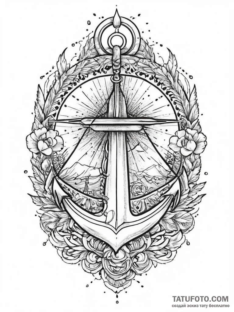 Tattoo sketch line pattern, concept art for t... - эскиз тату (№1756230672_0, 26.08.2025 17:51) — Tatufoto.com